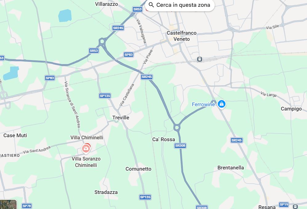 posizione villa soranzo chiminelli